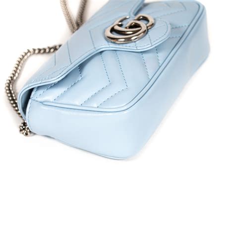 gucci light blue marmont|Gucci Marmont black small.